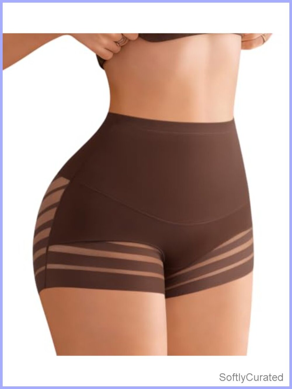 High Waisted Boyshorts Tummy Control Shapewear No Show Mesh Panties